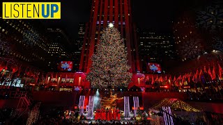 Rockefeller Center Christmas Tree Lighting 2021  Listen Up Live [upl. by Nillek]