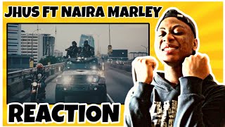 JHUS  MILITERIAN FT NAIRA MARLEY  NIGERIAN 🇳🇬 REACTS official video [upl. by Amikay]