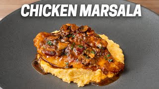 Chicken Marsala with Creamy Polenta [upl. by Santini479]