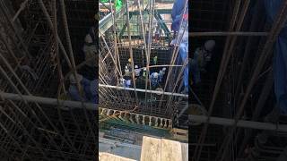 How are rebar and FW of Upper crossbeam on Pylon moktv pylon bridge construction site 2024 [upl. by Hagood]