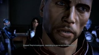 Mass Effect 3 Male and Female Shepard voice actors comparison Paragon [upl. by Ardnazxela]