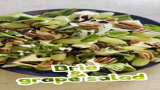 Quick amp Easy Brie and Grape Salad Recipe  30Second Salad Idea [upl. by Hennie615]