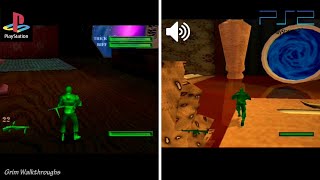 Army Men Sarges Heroes 2 Comparison PS1 vs PS2 [upl. by Chaworth]