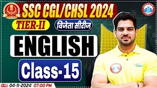 SSC CGL amp CHSL 2024 Tier 2 English Class 15 By Sanjeev Thakur Sir  SSC Mains English [upl. by Eicrad]