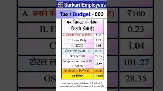 Tax Budget  003 GST on Cigarette [upl. by Fabian964]