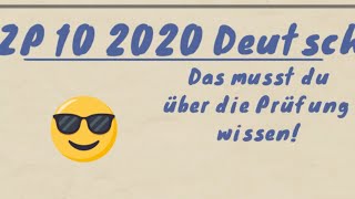 ZP 10 2020 Deutsch  Das musst du wissen [upl. by Romain826]