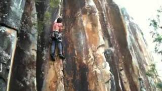 Clint takes a ground fall at Frog Buttress [upl. by Anaoj]