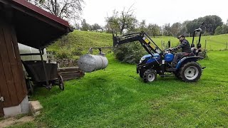 Gartenhaus 26  Regenfass zum Wasser sammeln  bohren schleifen schweißen [upl. by Joselow]