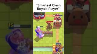 “Smartest Clash Royale Player” clashroyale clashroyaleshorts clashroyalememes shorts supercell [upl. by Orbadiah]