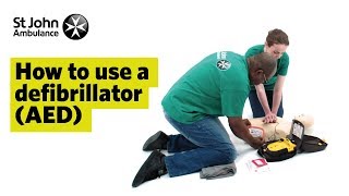 How to Use a Defibrillator AED  First Aid Training  St John Ambulance [upl. by Lledor]