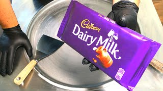 Ice Cream Rolls  Cadbury  Dairy Milk Chocolate Ice Cream  fried Thailand rolled ice cream roll [upl. by Atrahc207]