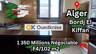 Ouedkniss Algerie Bordj El Kiffan F4 appartement 102 m2 [upl. by Sekoorb]