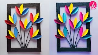 DIY Wall Hanging  Flower Wall Hanging Handmade Paper Wall Hanging  Easy Craft [upl. by Nikal]