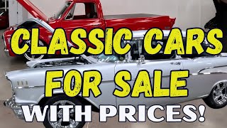 CLASSIC CARS FOR SALE AT RESTORATION WAREHOUSE DEALERSHIP [upl. by Ed]