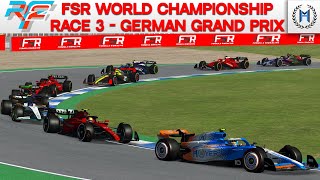 rFactor 2 Formula SimRacing World Championship Race 3  German Grand Prix [upl. by Atiluj]