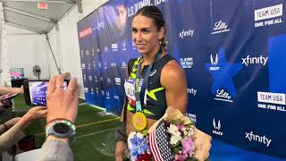 Valarie Allman Talks Finding Balance in Life Outside of the Sport After Discus Win at Olympic Trials [upl. by Brathwaite]