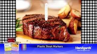 Handgards® Disposable Plastic Steak Markers [upl. by Leatrice]