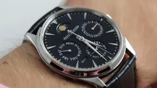 JaegerLeCoultre Master Ultra Thin Perpetual Q1308470 Luxury Watch Review [upl. by Hyrup]