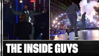 Shaq ALMOST Ate It During the Halftime Break 🤣  NBA on TNT [upl. by Minny]