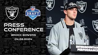 Brock Bowers Introductory Press Conference  42624  2024 NFL Draft  Raiders [upl. by Asenev]