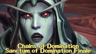 Sylvanas Defeat  Sanctum of Domination Raid Finale – WoW Shadowlands Chains of Domination Cinematic [upl. by Witherspoon211]