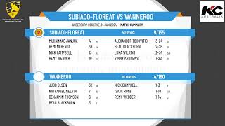 WA Premier Cricket  John Inverarity Shield Male Under 13s  Rd5  SubiacoFloreat v Wanneroo [upl. by Olympias]