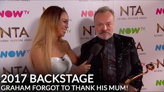 NTA 2017 Backstage Special Recognition  Graham forgot to thanks his Mum [upl. by Serena]