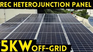 5KW Solar off grid system  REC Solar Panel  Exide solar battery  Danny Techie Talks [upl. by Salaidh53]