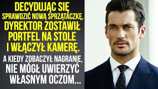 Decydując się sprawdzić nową sprzątaczkę dyrektor zostawił portfel na stole i włączył kamerę [upl. by Attoynek386]