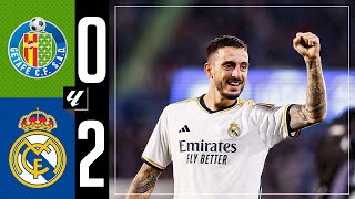 Getafe CF 02 Real Madrid  HIGHLIGHTS  LaLiga 202324 [upl. by Atnohs]