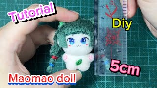 Tutorial How to make Maomao doll 5cm Hướng dẫn may Maomao doll 5cm plush [upl. by Raamaj]