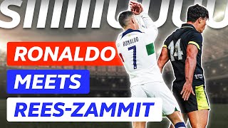 If Cristiano Ronaldo played Rugby  Every angle from Louis ReesZammits try amp celebration [upl. by Nynnahs]