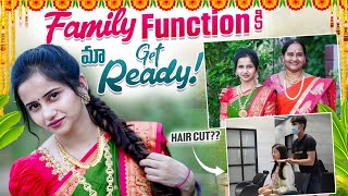 Vlog Traditional Get ready for Family function  Rajahmundry Vlog 3  New HairCut voiceofvasapitta [upl. by Malek]