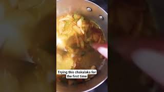 trying this chakalaka recipe for the first time youtubemadeforyou chakalirecipe short vlogmas [upl. by Laehplar]