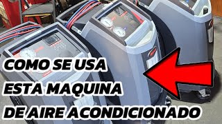 como se usa la maquina de aire acondicionado Robinair  34788NI [upl. by Wager]