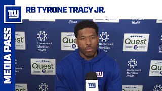 Tyrone Tracy Jr quotComes down to the little detailsquot  New York Giants [upl. by Yelhsa440]