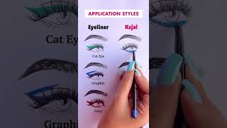 Kajal or Eyeliner styles💕👁️youtubeshorts eyelook kajal shortsvideo viralshorts [upl. by Beghtol]