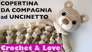 Copertina da Compagnia ad uncinetto o Doudou o Manta de apego  1° parte [upl. by Orfinger]