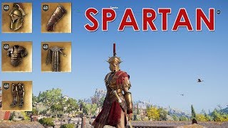 AC Odyssey PELOPONNESIAN LEAGUE legendary Spartan War Hero set [upl. by Elianora]