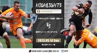 【公式ハイライト】S東京ベイ vs 東京SG｜NTTリーグワン202223 プレーオフ 準決勝｜20230514 [upl. by Geerts]