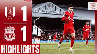 Luis Diaz Scores Reds Heading To Wembley  Fulham 11 Liverpool  Carabao Cup Highlights [upl. by Frulla401]