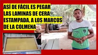 ¿SABES PEGAR LAS LAMINAS DE CERA ESTAMPADA A LOS MARCOS ASÍ DE FÁCIL ES [upl. by Adiarf938]