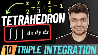 Volume of Tetrahedron Triple Integral Example 10 Engineering Mathematics  Saarang [upl. by Dyrraj]