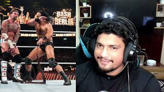 Face Cam Reaction on What happened at Bash in The Berlin and Is Brock Lesnar Returning in Hindi [upl. by Akeit53]