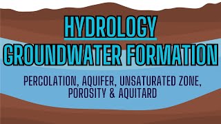 Groundwater Hydrological Terms amp Aquifers [upl. by Gyasi827]