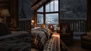 Snowy Cozy Vibes Winter Cabin Wonderland [upl. by Eniamurt149]