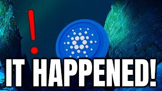 CARDANO ADA IT HAS FINALLLY HAPPENED   WHAT’S NEXT FOR THE PRICE  CARDANO PRICE PREDICTION💥 [upl. by Lunnete971]