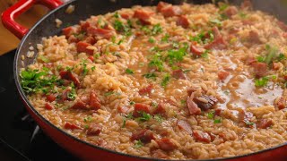 Arroz Carreteiro de Charque  Da terra para a panela [upl. by Delly]