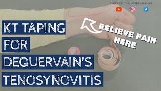 MUST TRY taping technique for De Quervains Tenosynovitis wrist pain [upl. by Yddet]