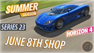 June 8TH SUMMER FORZATHON SHOP Forza Horizon 4 Series 23 Summer Forzathon Shop FH4 [upl. by Elleirbag]